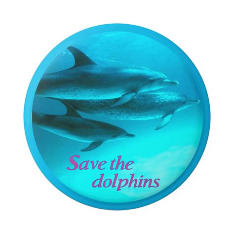 Save The Dolphins Ocean Life Conservation Button Pinback For Etsy Uk