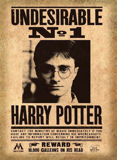 Harry Potter Undesirable No 1 Poster Wall Mural Etsy