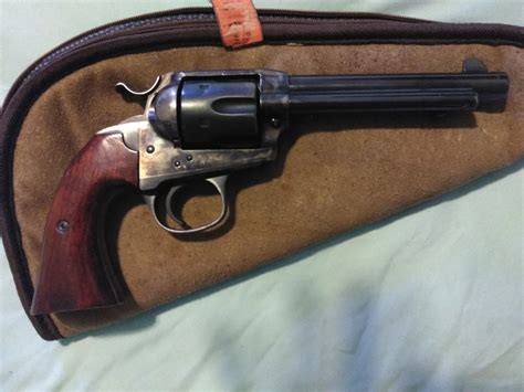Uberti Bisley Model 55 In 45 Long Colt Very Nice Color Case