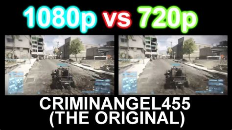 1080p Vs 720p Comparison Youtube
