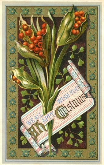 Vintage Christmas Postcards Guide Merry And Bright Ephemera Lovetoknow