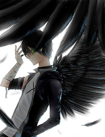 Anime Guy With Black Wings Pictures Images And Photos Dark Anime Anime Angel Anime Boy