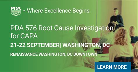 Pda 576 Root Cause Investigation For Capa