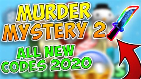 Be careful when entering in these codes, because they need to be spelled exactly as they are here, feel free to copy. MURDER MYSTERY 2 CODES 2020!!! (JUNE EDITION) - YouTube