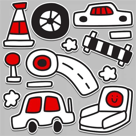 Premium Vector Funny Car Doodle Design