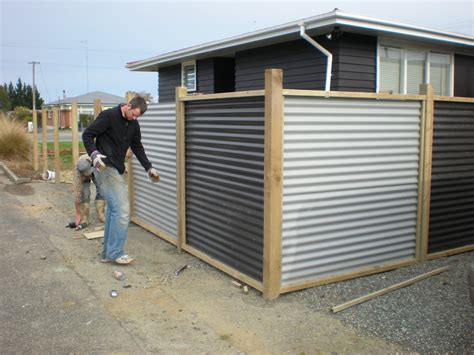 The fencetrac system includes a steel channel fence. Corrugated Metal Privacy Fence | Metal DIY, Design & Decor