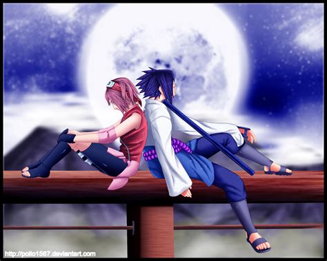 Sakura And Sasuke By Pollo1567 On Deviantart