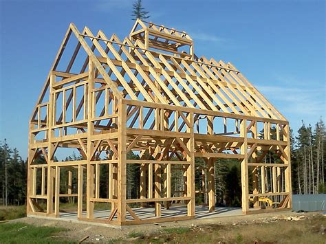 30 X 40 Timber Frame Barn Black Dog Timberworks Timber Frame Barn