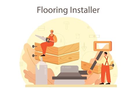 Premium Vector Flooring Installer