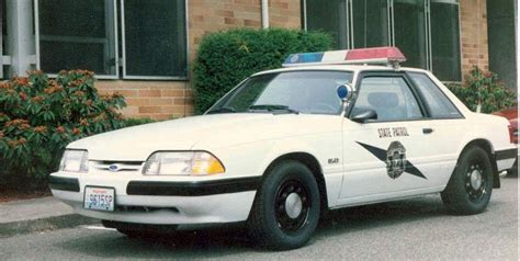 Washington State Patrol 1987 Ford Mustang Police Cars Washington