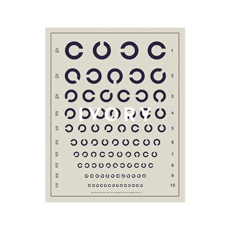 Herman Snellen Tumbling Cs Eye Chart Foundry