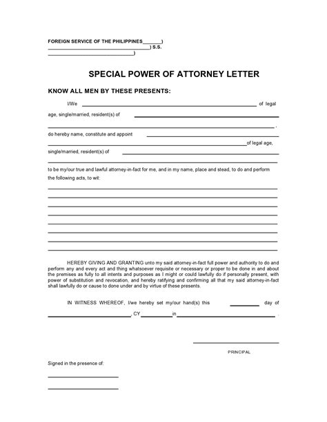 27 Professional Power Of Attorney Letters And Examples