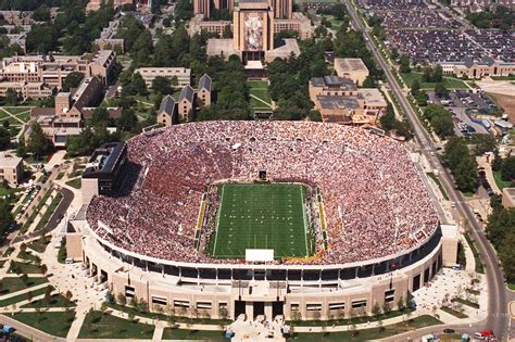 While it could sit cold and empty, waiting for spring and starting nines to take the field again, that's less fun than playing host to notre dame football. Why Notre Dame Originally Opposed the Name "Fighting Irish"