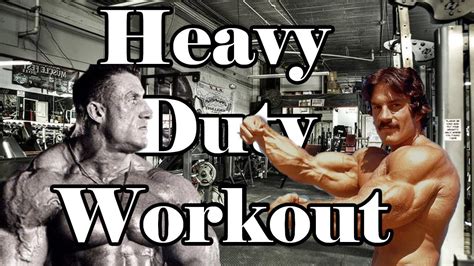 Mike Mentzer Shoulder Workout Heavy Duty Workouts Youtube