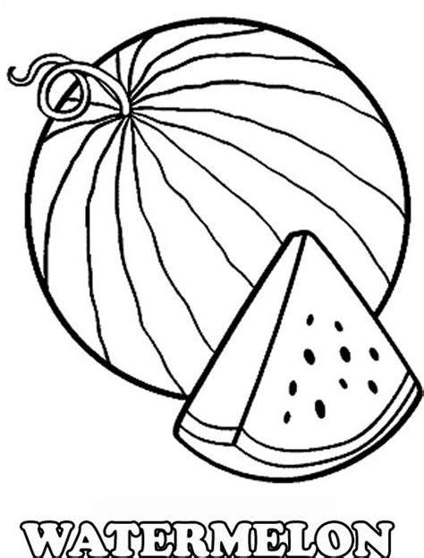 Watermelon Coloring Pages