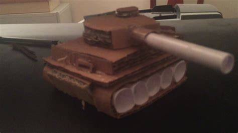 Cardboard And Paper Tiger 1 Tank Youtube