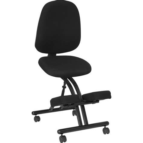 Ergonomic Kneeling Posture Office Chair With Back Black