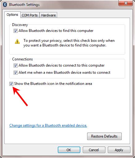 How To Bring Back Bluetooth Devices Icon On System Tray