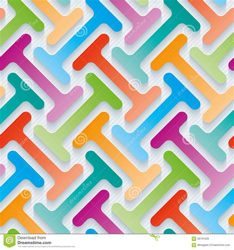 Multicolor 3d Wallpaper Stock Vector Illustration Of Colorful 58791628