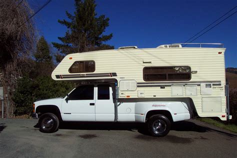 Camper Vacationeer Chevy Dually Restored Both Sold Slide In