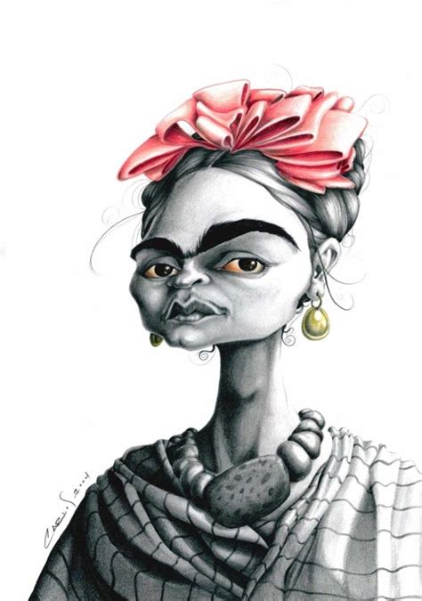 Frida Kahlo By Carloscartoons Frida Kahlo Caricaturas Caricaturas