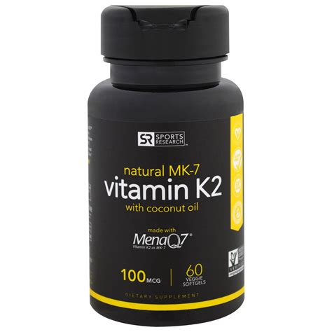 Vitamin k2 can help prevent heart disease, improve bone health, reduce the risk of osteoporosis, improve teeth health, and may even doctor's best is a highly trusted vegan supplement brand and they don't disappoint with these vitamin k2 capsules. Sports Research Vitamin K2 100 mcg 60 Veggie Softgels ...