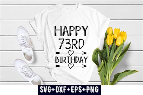 Happy 73rd Birthday Graphic By Svghuge · Creative Fabrica