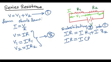 Ohms Law Series And Parallel Resistors Youtube