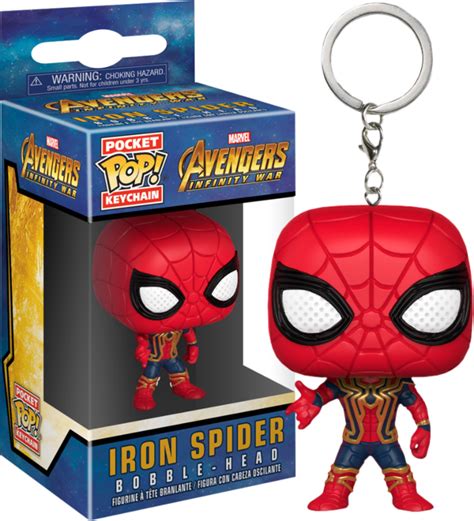 Avengers 3 Infinity War Iron Spider Pocket Pop Vinyl Keychain By
