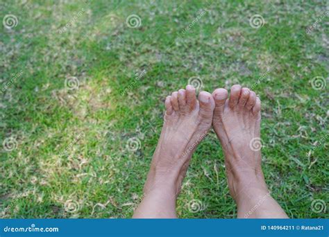 old woman`s feet with blurred grass stock image image of view park 140964211