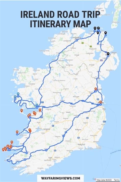 Your Optimized Ireland Road Trip Itinerary For 5 7 Days Ireland Road