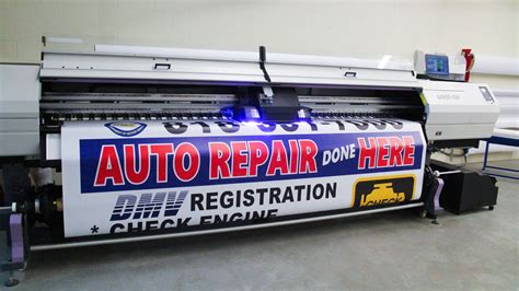 Vinyl Banner Printing For An Auto Repair Front Signs
