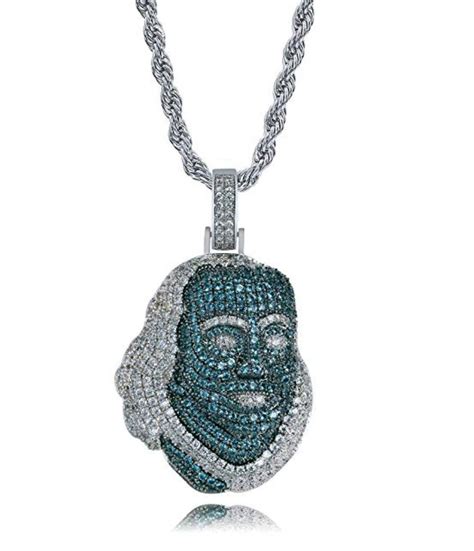 Jewelry 18k White Gold Iced Out Blueface Chain Grailed