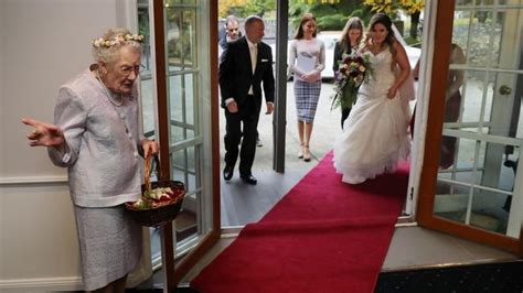 alison walter 92 stars as flower girl at granddaughter s wedding herald sun