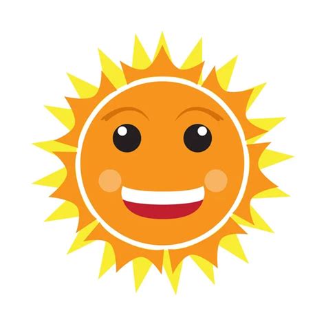 Sonriente Sol De Dibujos Animados — Vector De Stock © Cgart 13670431