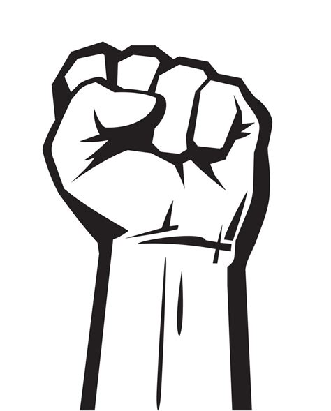 Raised Hand With Clenched Fist Png Clipart World