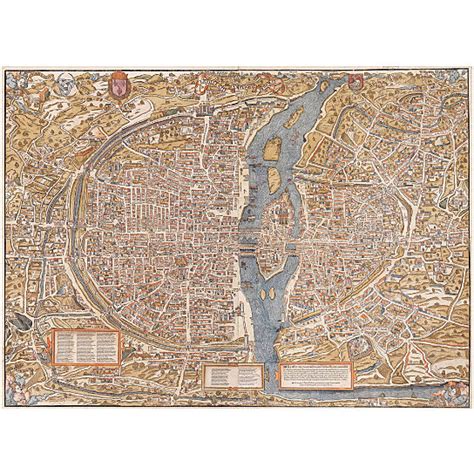 Buy Old Map Of Paris 1550 Paris Map In 5 Sizes Up To 43x60