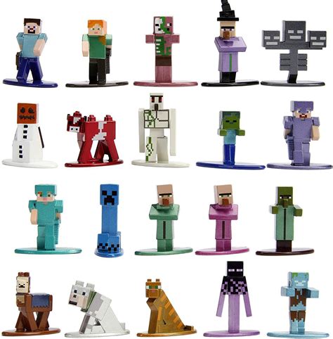 Jada Toys Minecraft 165 Die Cast Metal Collectible Figurine 20 Pack