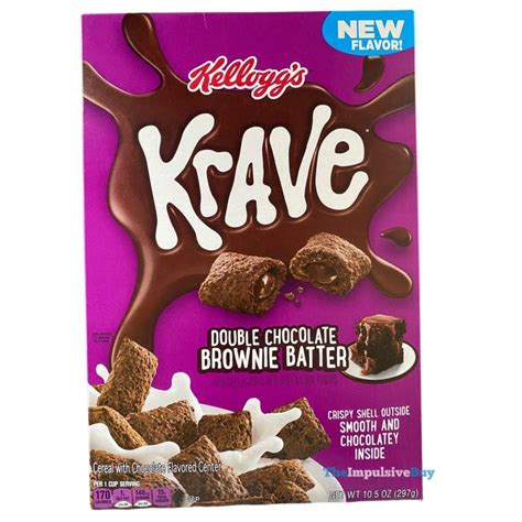 Review Kellogg S Krave Double Chocolate Brownie Batter Cereal The Impulsive Buy