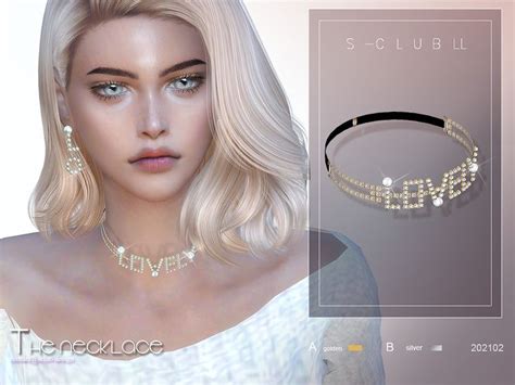 Sims 4 — S Club Ts4 Ll Necklace 202102 By S Club — Pearl Necklace Hope