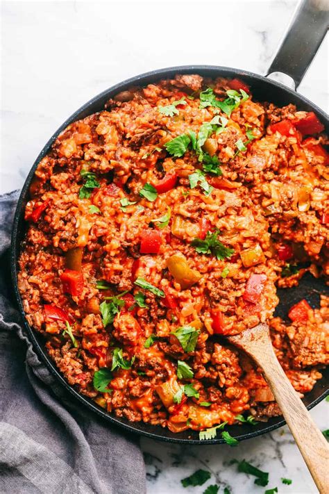 Unstuffed Pepper Skillet The Recipe Critic