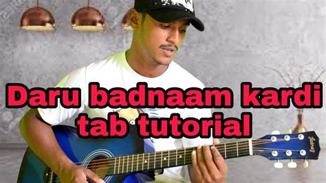 Daru Badnaam Kardi Guitar Tab Lesson Punjabi Song Tutorial In Hindi