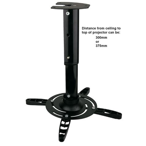 Save your sanity and make sure your ceiling mount has tunable adjustments. Projector Ceiling Mount for JVC - Extra long drop - Black ...
