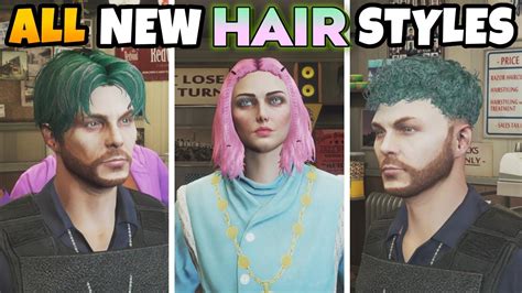 Gta 5 Online All New Hair Styles San Andreas Mercenaries Youtube
