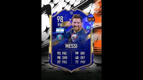 Madfut 23 Lionel Messi 98 Team Of The Year Toty Youtube