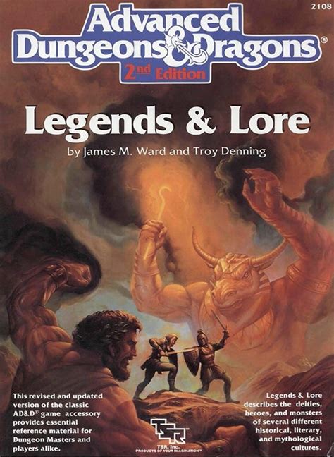 Legends And Lore 2e Dungeons And Dragons Dungeons And Dragons Dandd