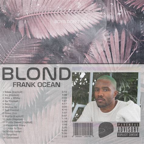 Frank Ocean Blonde Rfreshalbumart