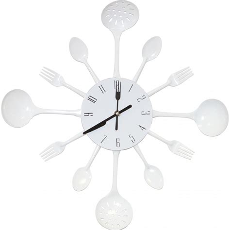 Buy Kitchen Wall Clock White 58209 In The Uk Privatefloor