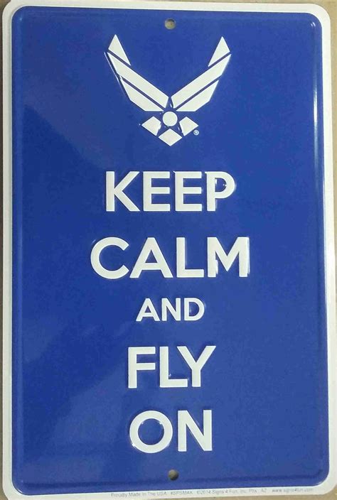 Air Force Keep Calm Tin Sign
