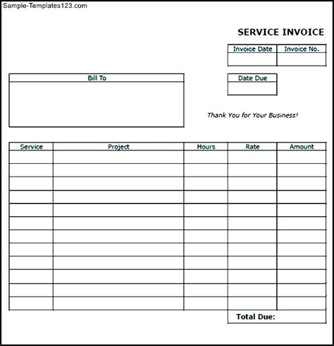 Free Blank Invoice Templates Pdf Eforms Fill In And Print Invoices Hot Sex Picture